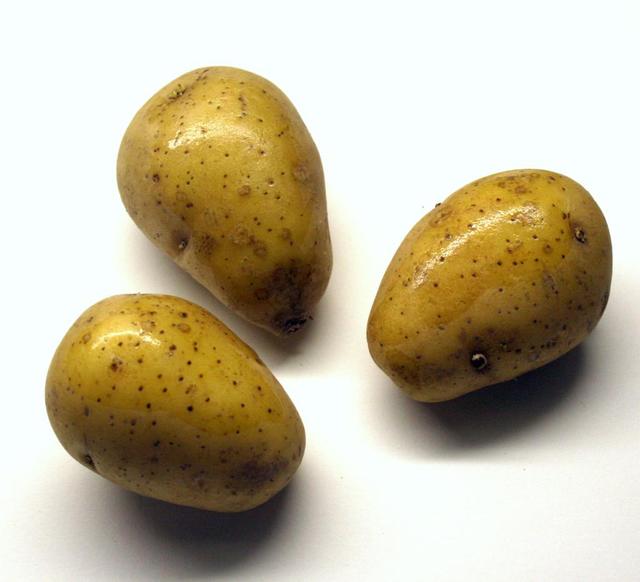 Cleaned potatoes - free image